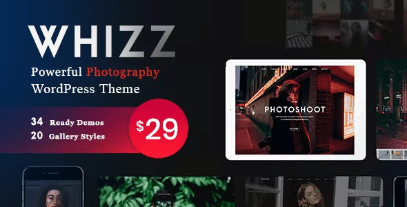 Whizz v2.4.2 Nulled - WordPress для фотографий