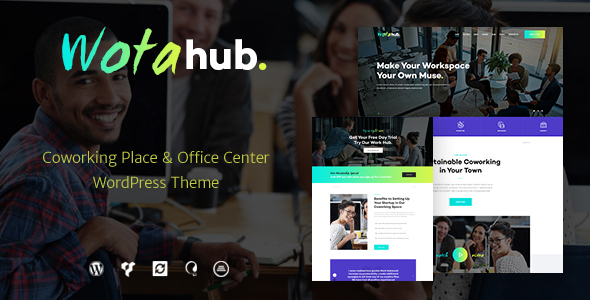 WotaHub v1.2.0 Nulled - Тема WordPress для коворкинга