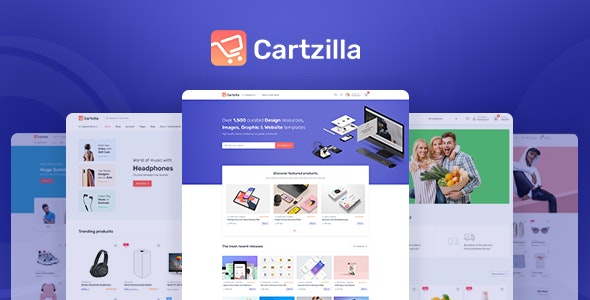 Cartzilla v1.0.37 Nulled - Тема WordPress для продуктового магазина цифрового рынка