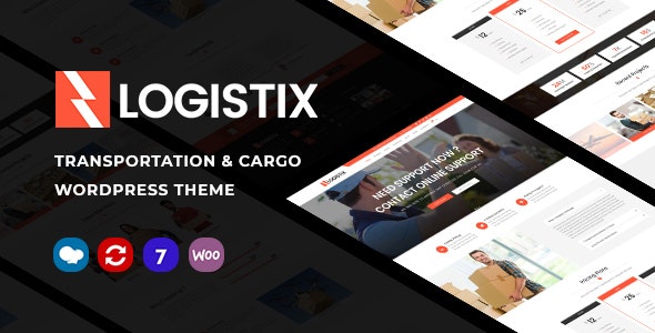 Logistix v1.28 Nulled - Адаптивная тема WordPress для транспорта