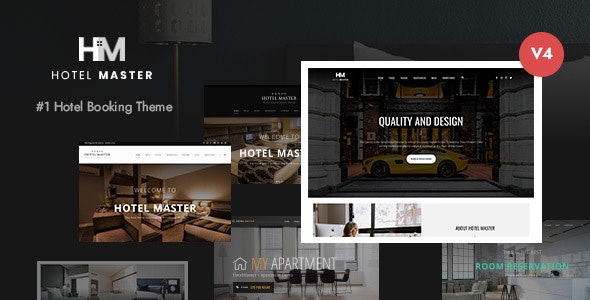 Hotel Master v4.1.9 Nulled - Тема WordPress для бронирования отелей