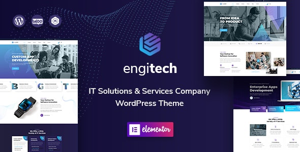 Engitech v1.8.5 Nulled - Тема WordPress для ИТ-решений и услуг