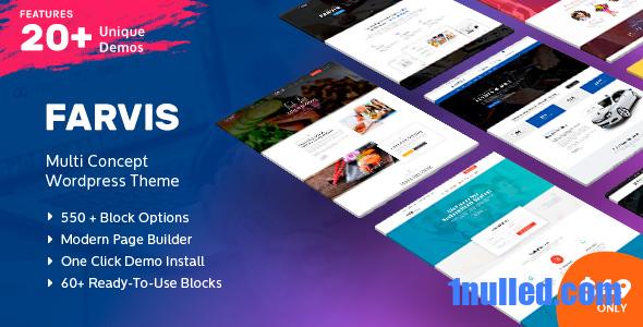 Farvis v1.4.0 Nulled - Многоцелевая тема WordPress