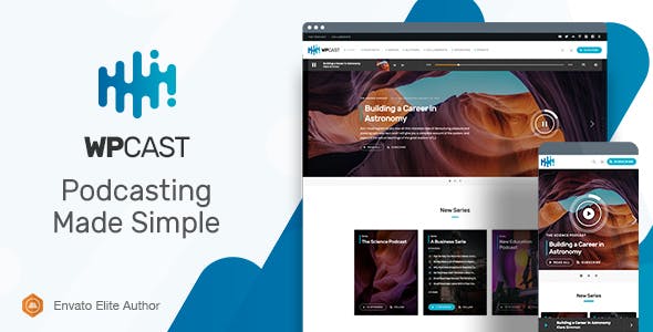 Wpcast v1.6.1 Nulled - Тема WordPress для аудиоподкастов