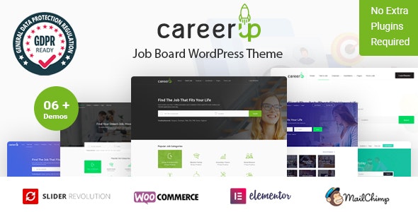 CareerUp v2.3.37 Nulled - Тема WordPress для доски объявлений