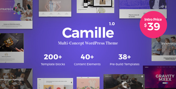 Camille v1.5.1 Nulled - Многоконцептуальная тема WordPress