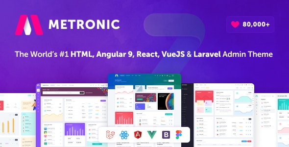 METRONIC V6.1.3 - BOOTSTRAP 4, ANGULAR 8, ТЕМА ПАНЕЛИ ПАНЕЛИ АДМИНИСТРАТОРА REACT