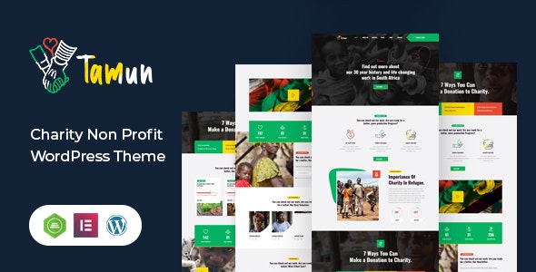 Tamun v1.7 Nulled - Тема WordPress для сбора средств