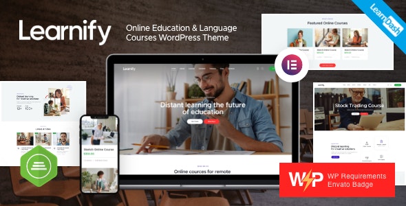 Learnify v1.10.0 Nulled - Тема WordPress для онлайн-образовательных курсов