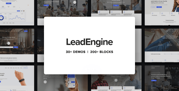 LeadEngine v4.7 Nulled - Многоцелевая тема с конструктором страниц