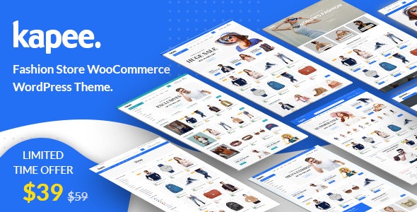 Kapee v1.6.8 Nulled - Тема WooCommerce для модного магазина