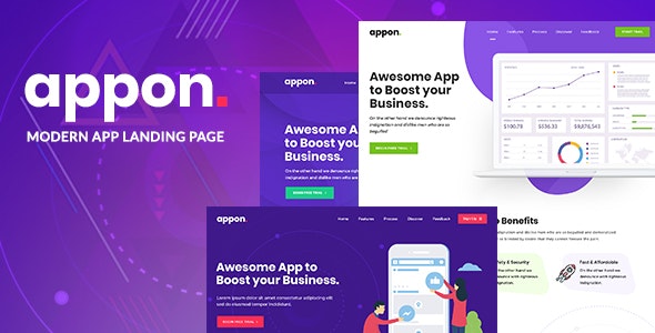 Appon v1.2.2 Nulled - Тема программного обеспечения SaaS для приложений