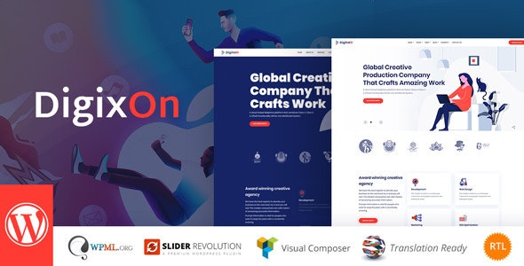 Digixon v2.6 Nulled - Тема WP «Консалтинг по стратегии цифрового маркетинга»