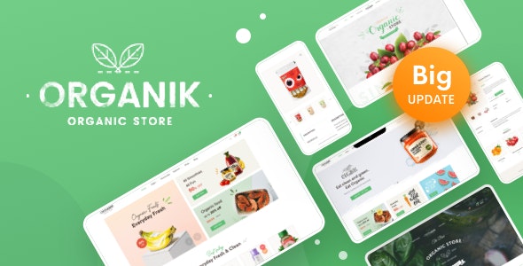 Organik v3.2.8 Nulled - Привлекательный магазин органических продуктов