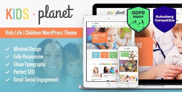 Kids Planet v2.2.11 Nulled - Многоцелевая детская тема WordPress