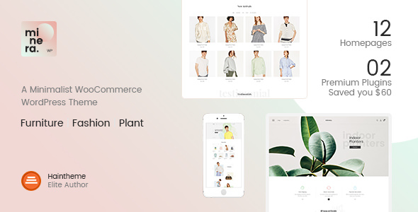 Minera v2.9.6 Nulled - Минималистская тема WordPress для WooCommerce