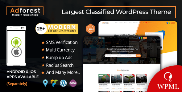 AdForest v5.1.2 Nulled - Тема WordPress для рекламных объявлений