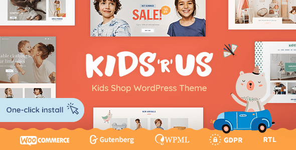 Kids R Us v1.1.2 Nulled - Тема магазина игрушек и детской одежды