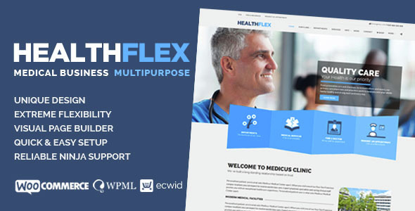 HEALTHFLEX v2.7.5 Nulled - Тема WordPress о медицинском здоровье