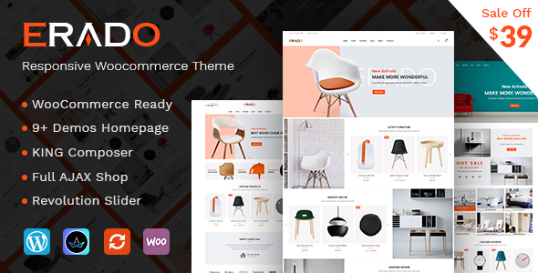 Erado v1.7 Nulled - Тема WordPress для электронной коммерции