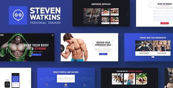 Steven Watkins v2.0 Nulled - Тема WordPress для личного тренера по питанию для тренажерного зала