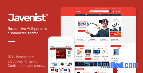 Javenist v1.3.2 Nulled - Многоцелевая тема WordPress для электронной коммерции