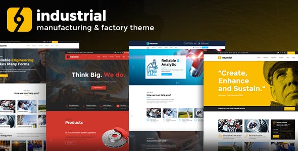 Industrial v1.5.2 Nulled - Корпоративный, Промышленный завод