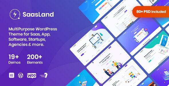 SaasLand v3.6.5 Nulled - Многоцелевая тема для стартапа Saas