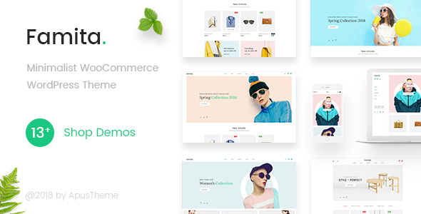 Famita v1.40 Nulled - Минималистская тема WordPress для WooCommerce