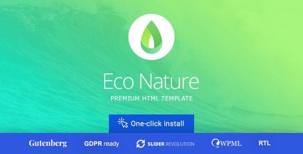 Eco Nature v1.5.9 Nulled - Тема экологии окружающей среды