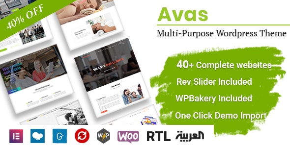 Avas v6.5.7 Nulled - Многоцелевая тема WordPress