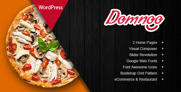 Domnoo v1.37 Nulled - WordPress тема для пиццерии