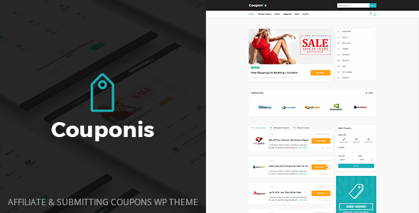 Couponis v3.1.9 Nulled - Тема WordPress для отправки партнерских купонов