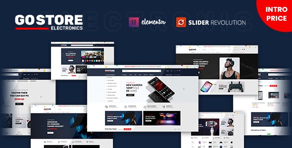 GoStore v1.3.6 Nulled - WordPress тема Elementor WooCommerce