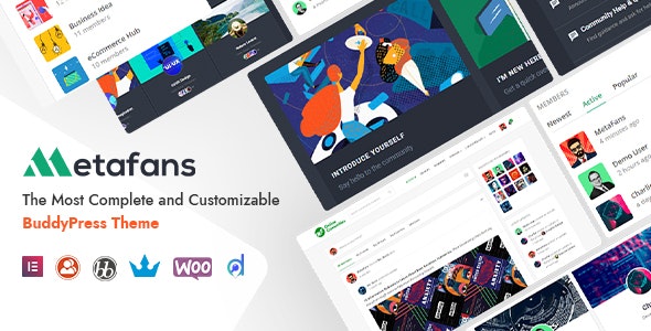 MetaFans v3.4 Nulled - Тема сообщества социальной сети BuddyPress