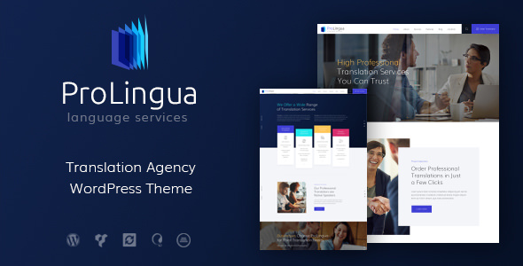 ProLingua v1.1.9 Nulled - Тема WordPress «Услуги перевода»