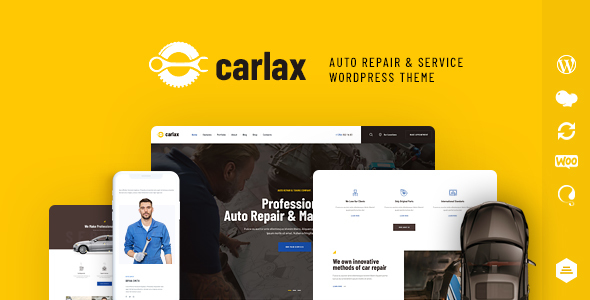 Carlax v1.0.9 Nulled - Магазин автозапчастей Автосервис Тема