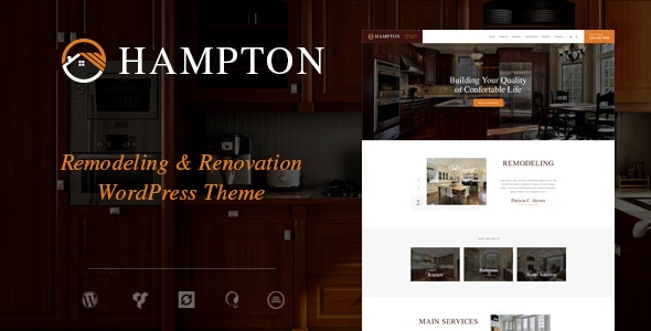 Hampton v1.2.0 Nulled - Тема WordPress для дизайна дома и ремонта дома