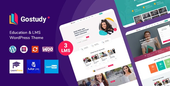 Gostudy v2.4.7 Nulled - Образовательная WordPress тема