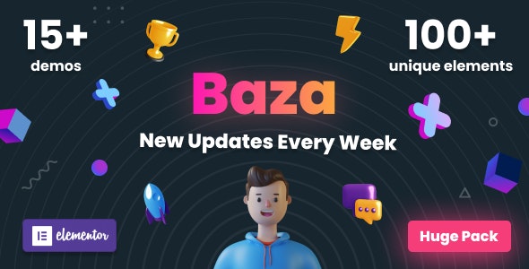 Baza v1.30 Nulled - Креативная многоцелевая тема WordPress