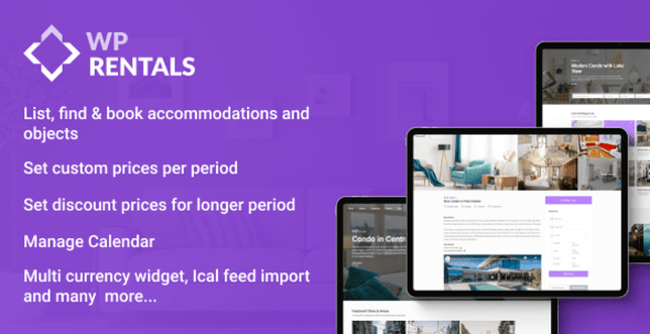 WP Rentals v3.11.4 Nulled - Тема WordPress для бронирования жилья