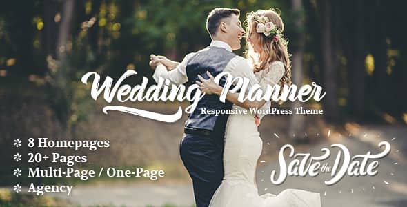 Wedding Planner v6.3 Nulled - Адаптивная тема WordPress