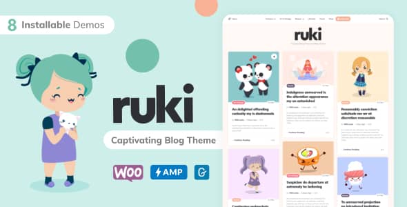 Ruki v1.3.9 Nulled - Увлекательная тема для личного блога