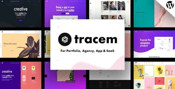 Tracem v2.0.0 Nulled - Тема WordPress для портфолио агентства Elementor