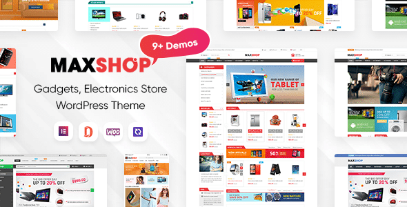 MaxShop v3.6.16 Nulled - Тема WordPress Elementor WooCommerce для магазина электроники