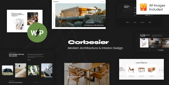 Corbesier v1.12 Nulled - Тема WordPress для дизайна интерьера современной архитектуры