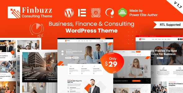 Finbuzz v2.1.2 Nulled - Тема WordPress для корпоративного бизнеса