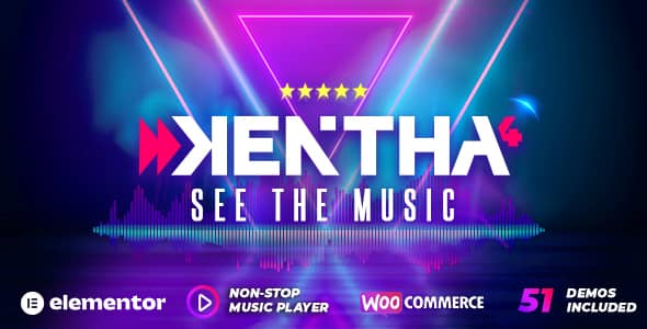 Kentha v4.6.0 Nulled - Тема WordPress Non-Stop Music с Ajax