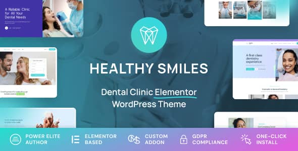 Healthy Smiles v1.1.4 Nulled - Стоматологическая тема WordPress