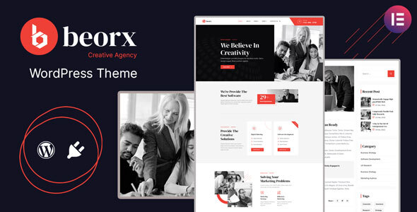 Beorx v2.2.2 Nulled - Тема WordPress для креативного агентства